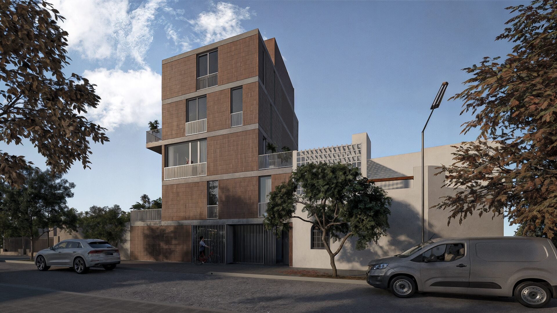 Edificio Las Heras — Fachada lateral derecha